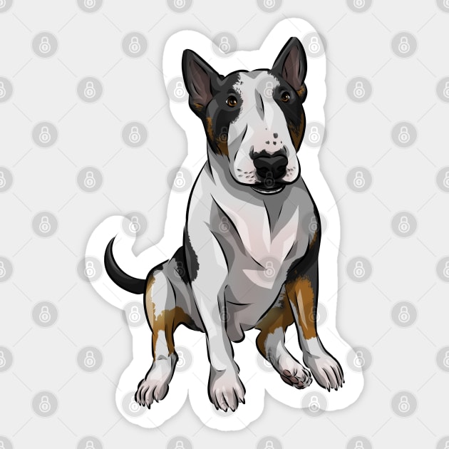Tri coloured bull terrier sales
